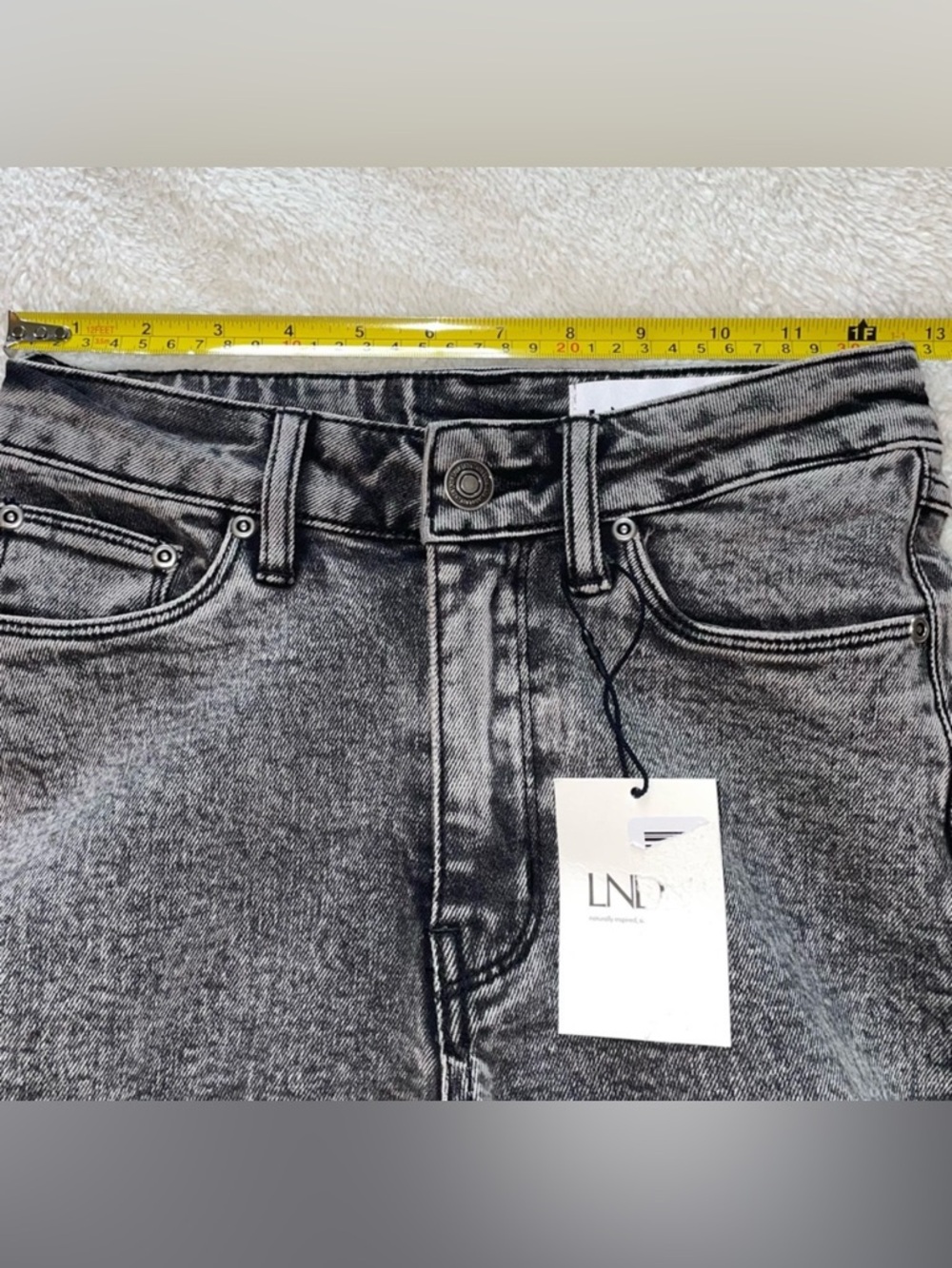 (🎃3 for 12🎃) LNDN Landon Denim Faded Grey Wash Ankle Zipper Jeans - Picture 9 of 11